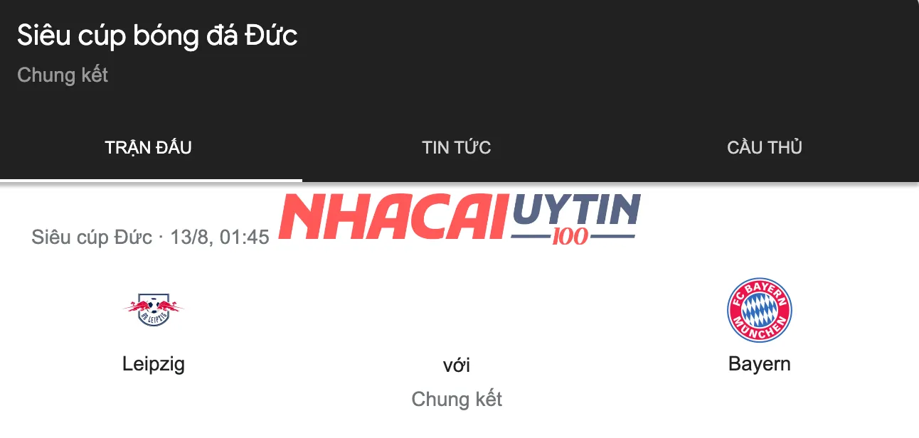 Nên theo dõi lịch thi đấu Siêu cúp bóng đá Đức thường xuyên